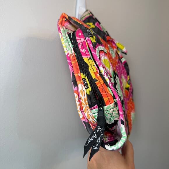 Vera Bradley Ziggy Zinnia Floral Print Travel Hanging Makeup Organizer Case - Picture 2 of 9
